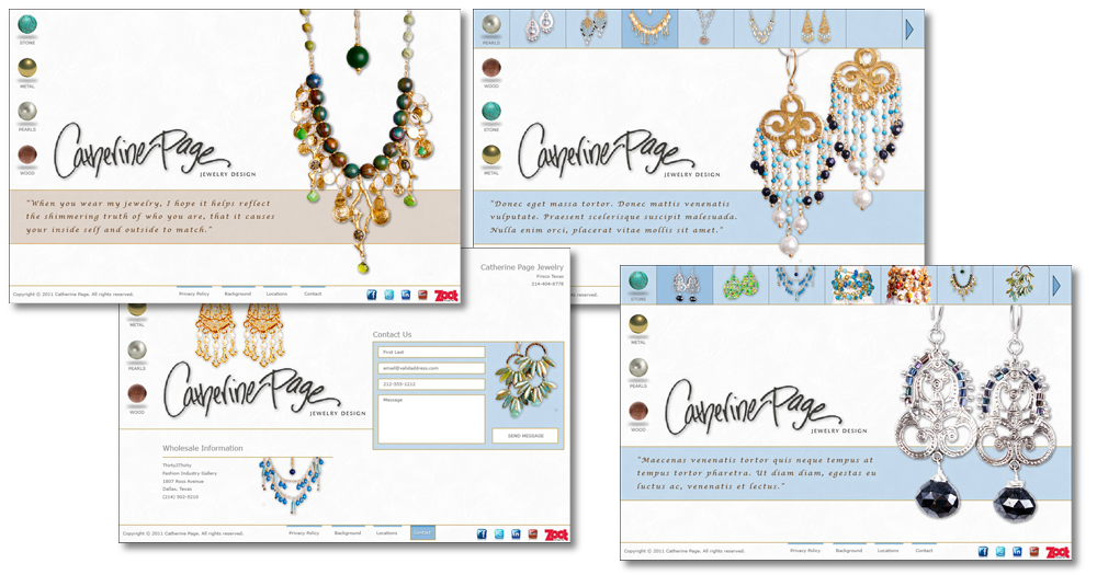 Catherine Page Website and User Interface Design