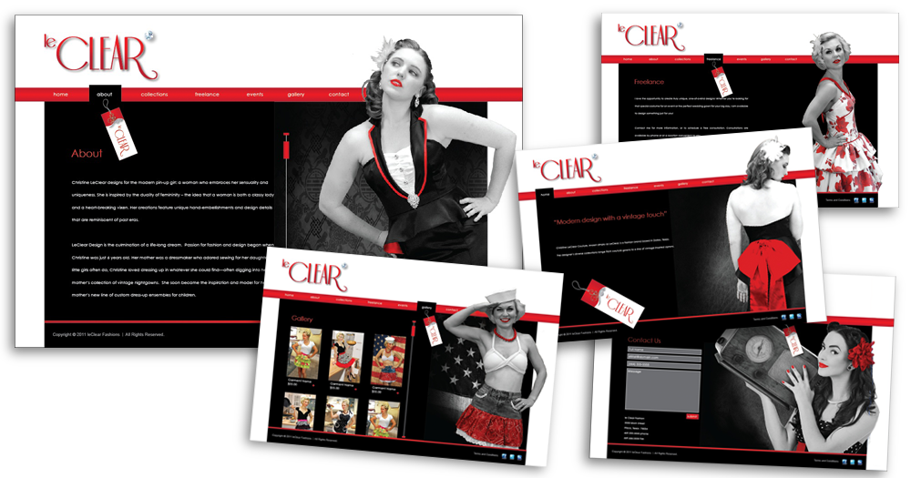 LeClear Fashions Website